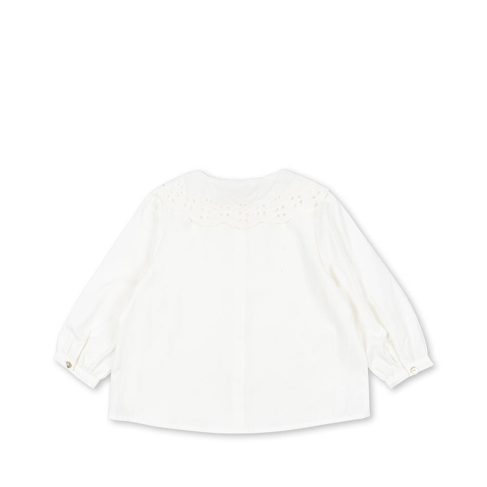 Konges Sløjd Rilo Collar Shirt GOTS: Optic White - alternate angle