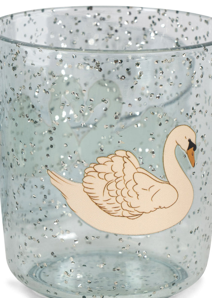 Konges Sløjd Sparkly Dinner Set Swan Blue packshot