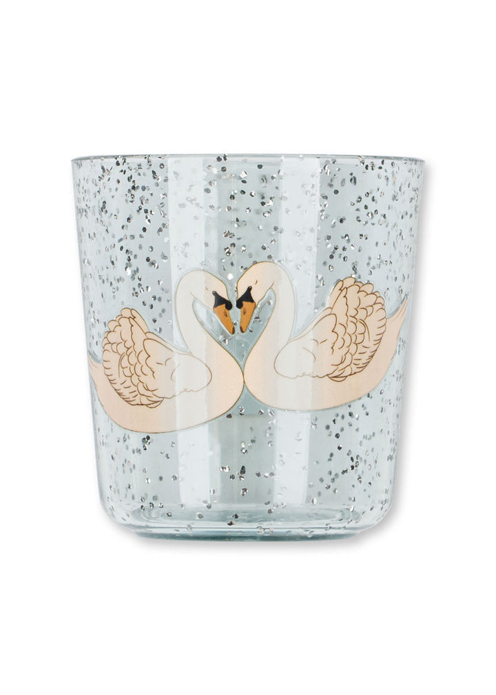 Konges Sløjd Sparkly Dinner Set Swan Blue packshot