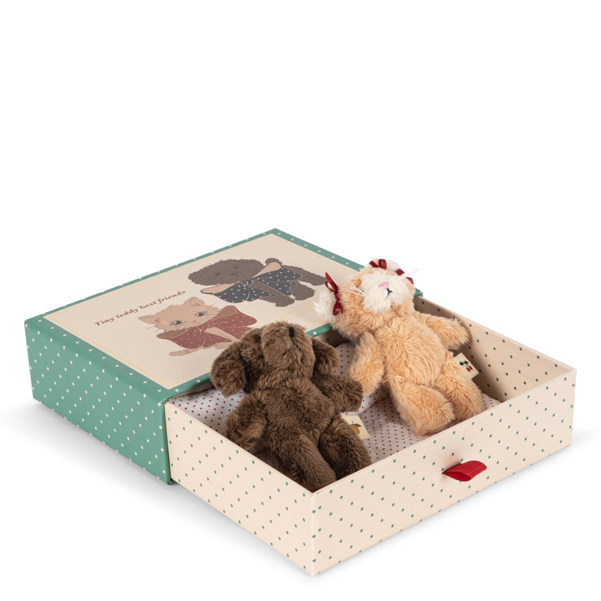 Konges Sløjd Tiny Teddy Best Friends in Green Stripe