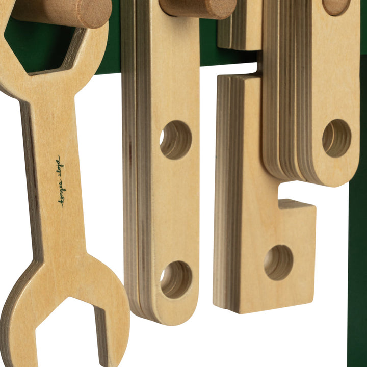 Konges Sløjd Tool Bench - lower shelf detail