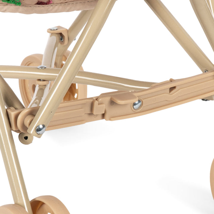 Konges Sløjd Tulle Doll Stroller in Rainbow Star - folded