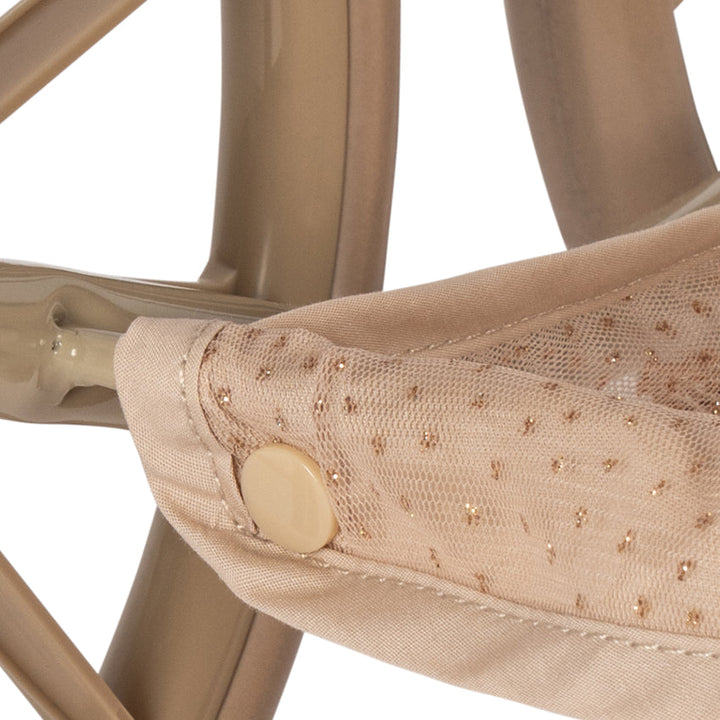 Konges Sløjd Minnie Tulle Doll Pram - scallop quilting detail