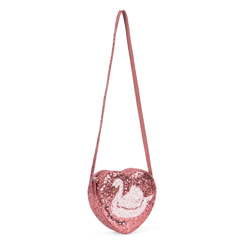 Konges Sløjd Tut Shoulder Bag in Swan - glitter detail