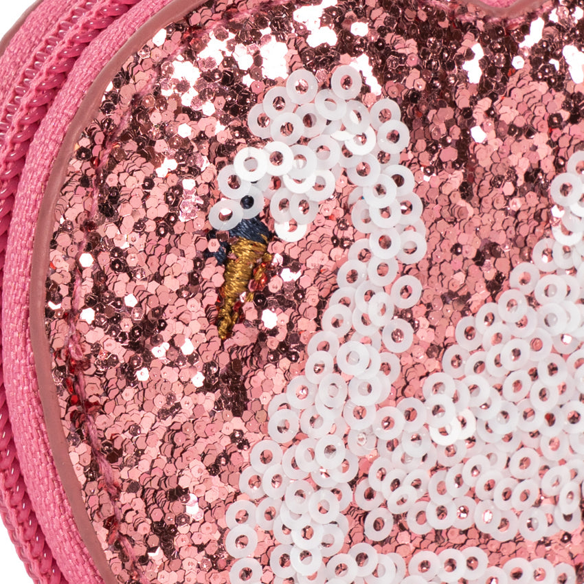 Konges Sløjd Tut Wallet in Swan - glitter detail
