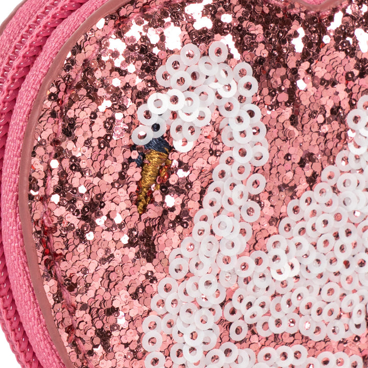 Konges Sløjd Tut Wallet in Swan - glitter detail