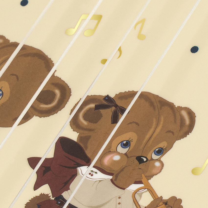 Konges Sløjd Ukulele Glossy in Teddy Bear - strings detail