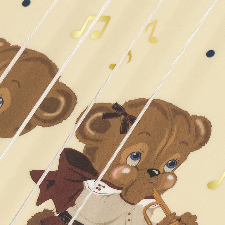 Konges Sløjd Ukulele Glossy in Teddy Bear - strings detail