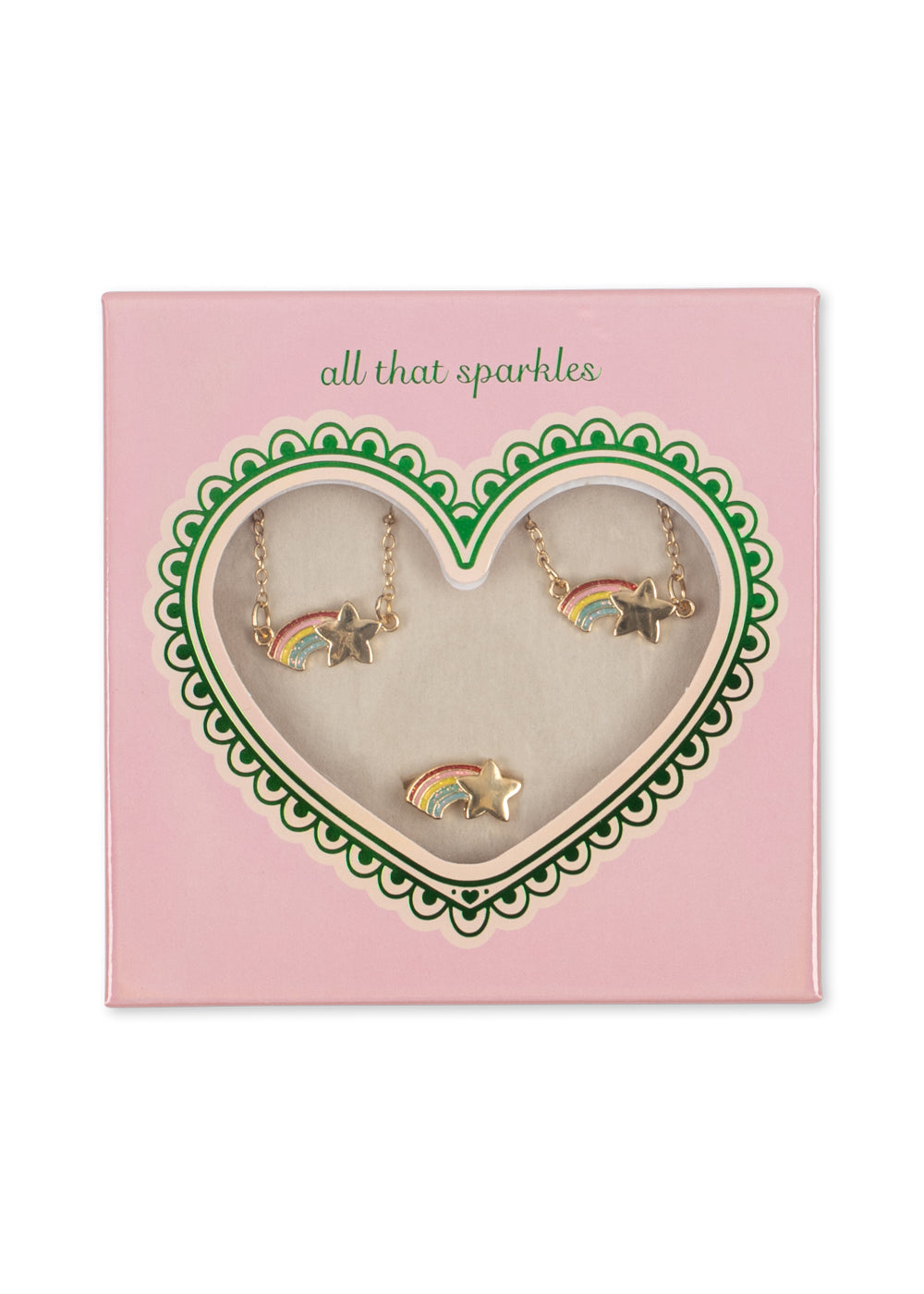 Konges Sløjd Rainbow Star Jewellery Set: Gold