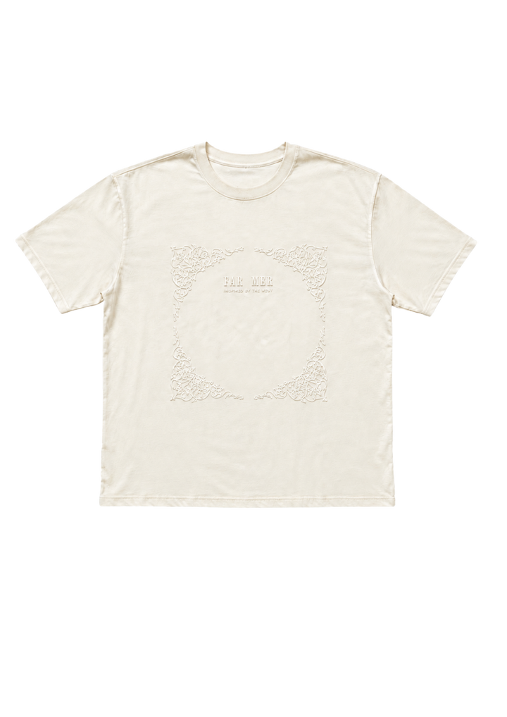 FAR MER PAISLEY EMBOSS CREW TEE 3