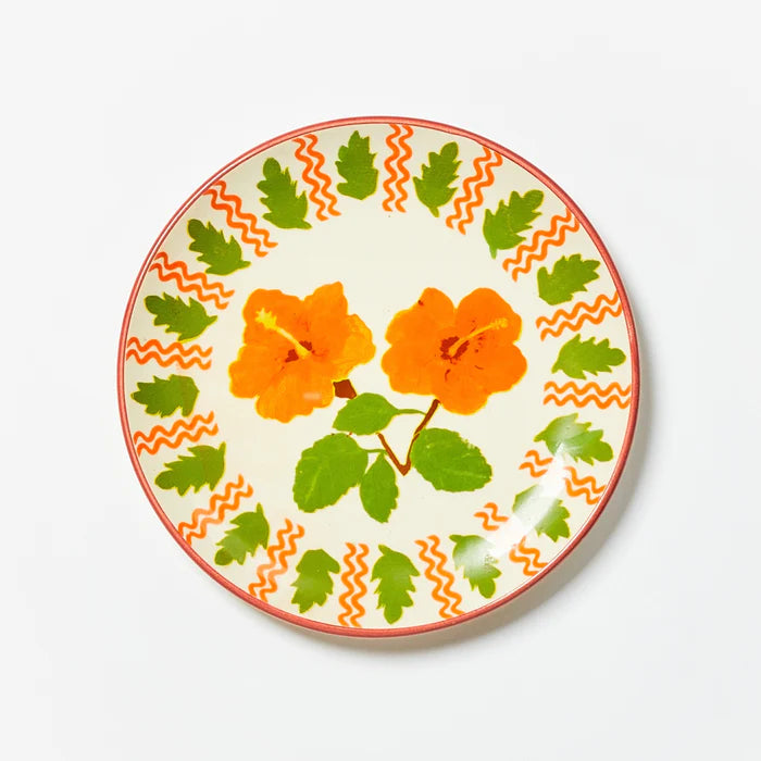 BONNIE AND NEIL PLATE: HIBISCUS RED