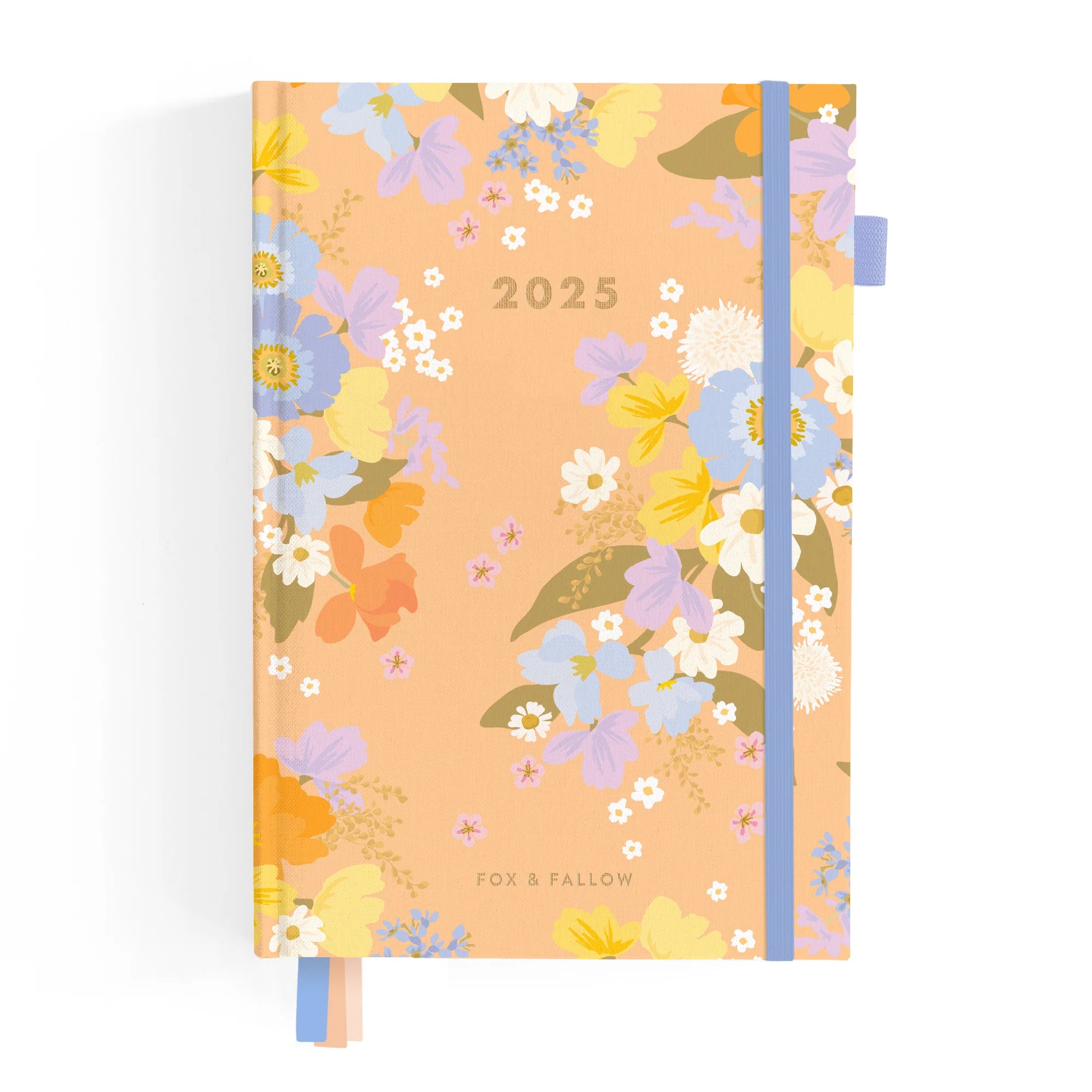 FOX & FALLOW 2025 A5 VERTICAL PLANNER: BOTANIKA PEACH