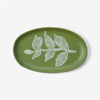 BONNIE AND NEIL VINES GREEN OVAL PLATE