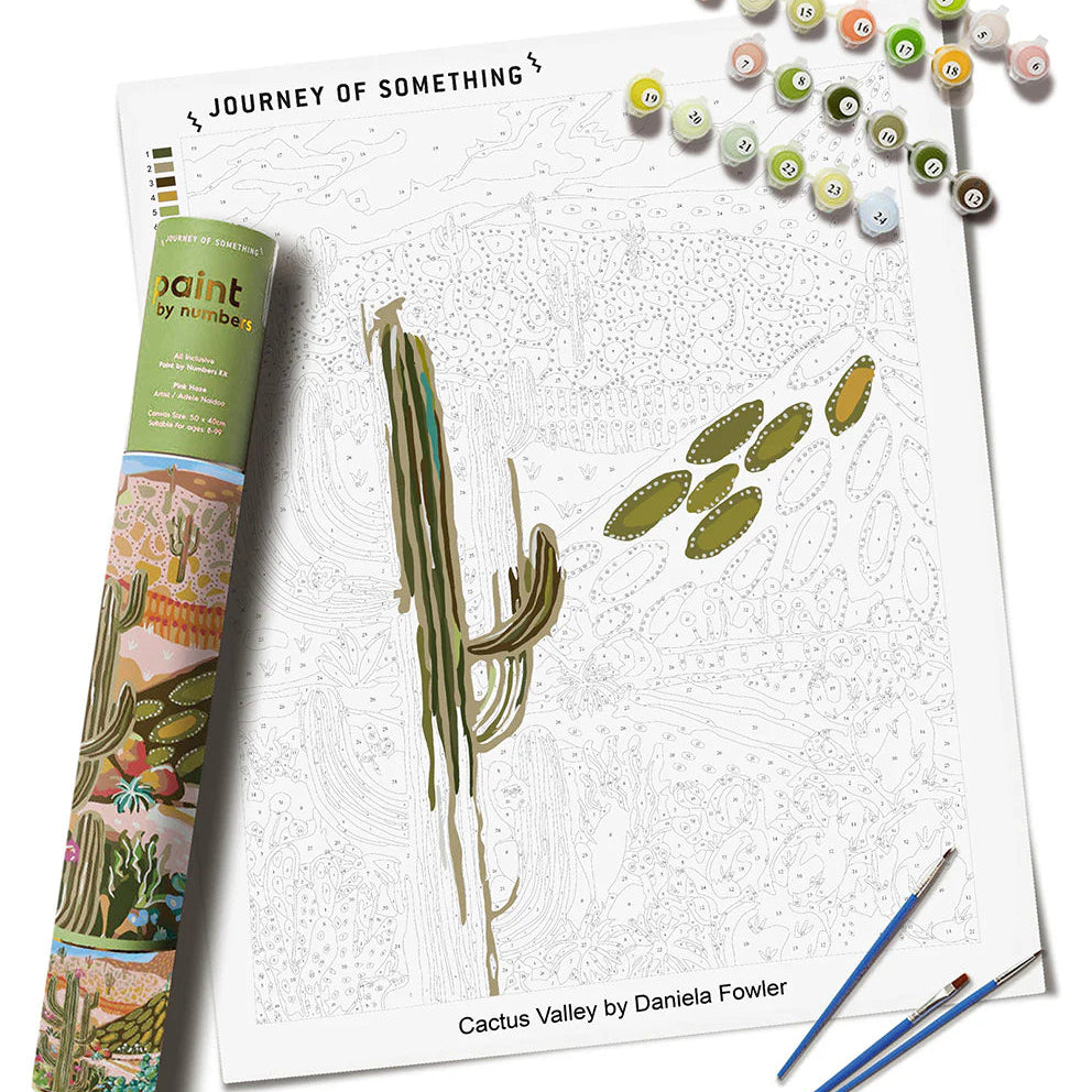 JOURNEY OF SOMETHING PAINT BY NUMBERS: CACTUS VALLEY