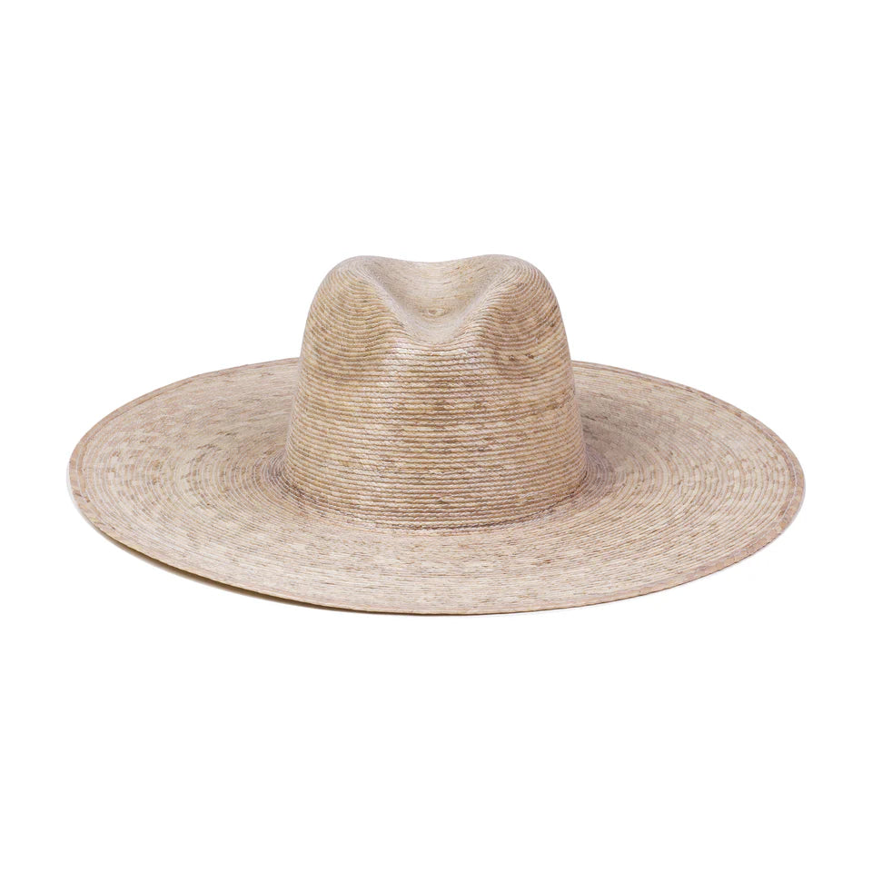 LACK OF COLOR PALMA WIDE FEDORA: NATURAL STRAW