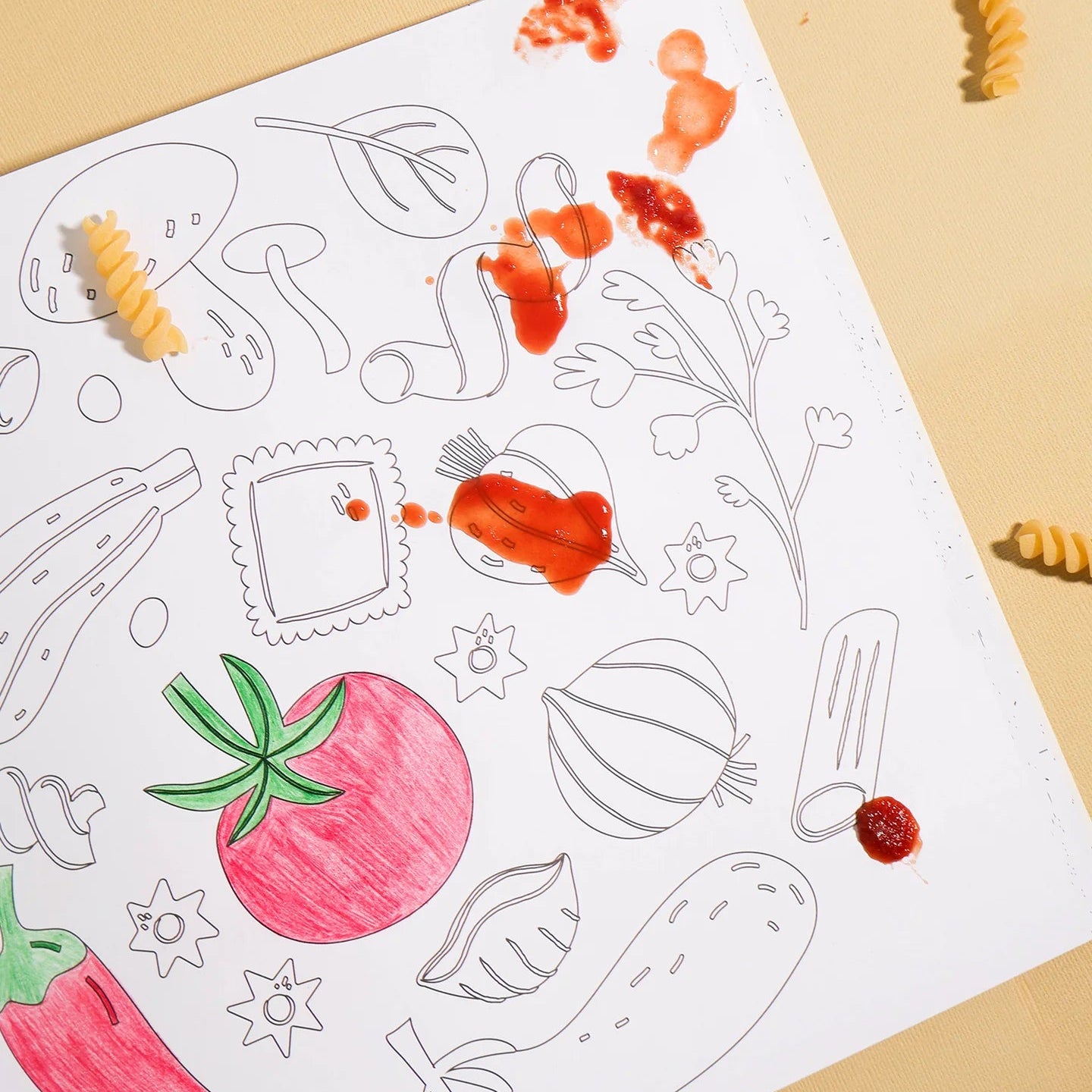 JOURNEY OF SOMETHING PASTA LOVERS COLOURING BOOK