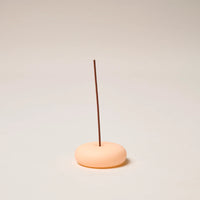 GENTLE HABITS FROSTED GLASS SMALL INCENSE HOLDER: PEACH