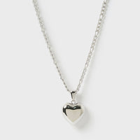 ARMS OF EVE ROSE HEART NECKLACE: SILVER