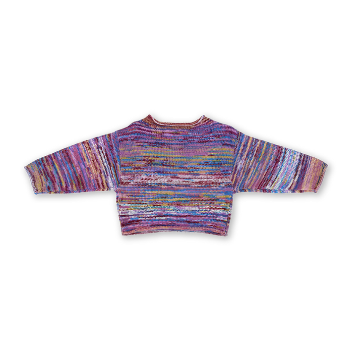 Grown Knitted Pull Over Rainbow back