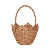 OLLI ELLA POINSETTIA CARRY BASKET: NATURAL