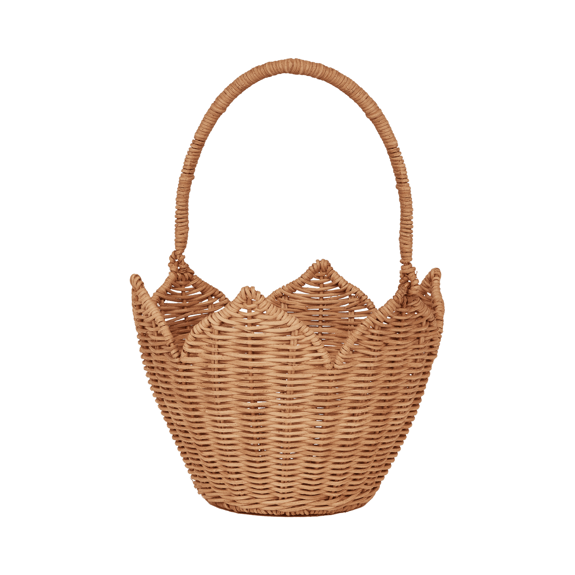 OLLI ELLA POINSETTIA CARRY BASKET: NATURAL