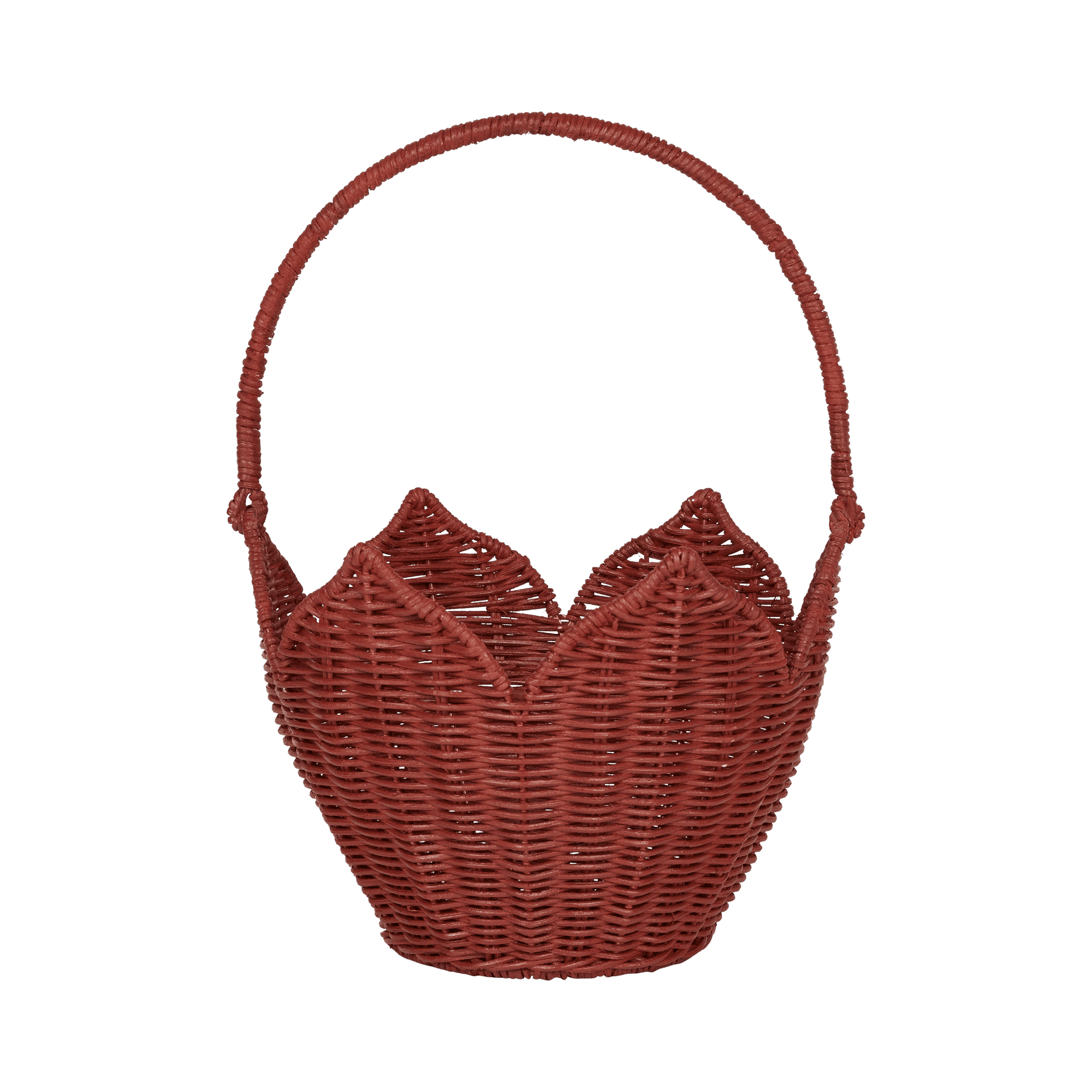 OLLI ELLA POINSETTIA CARRY BASKET: RED