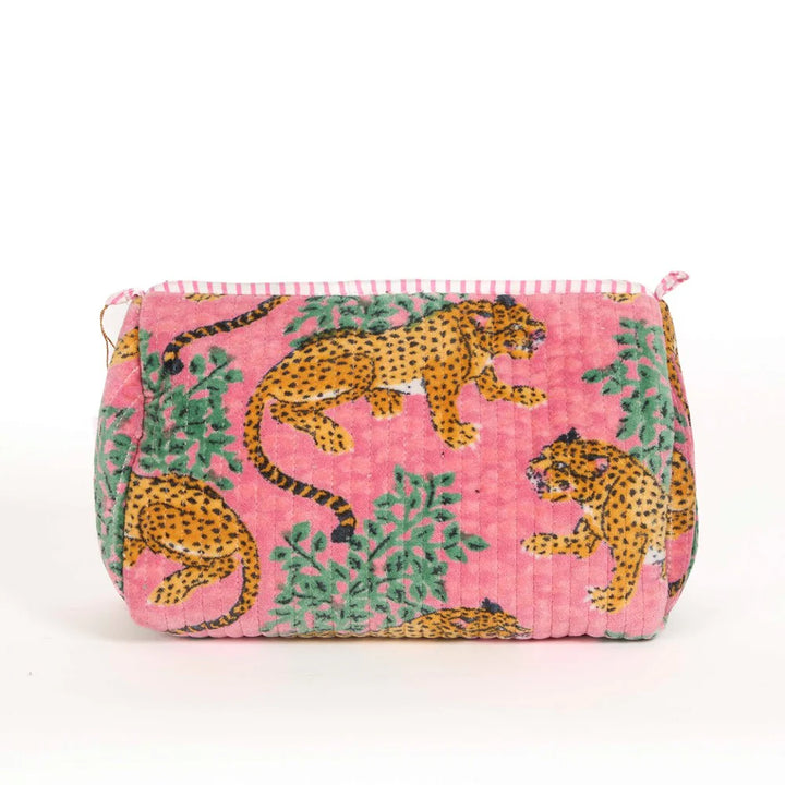 PARISIAN COOL VELVET POUCH 3PC: ROSE TIGER