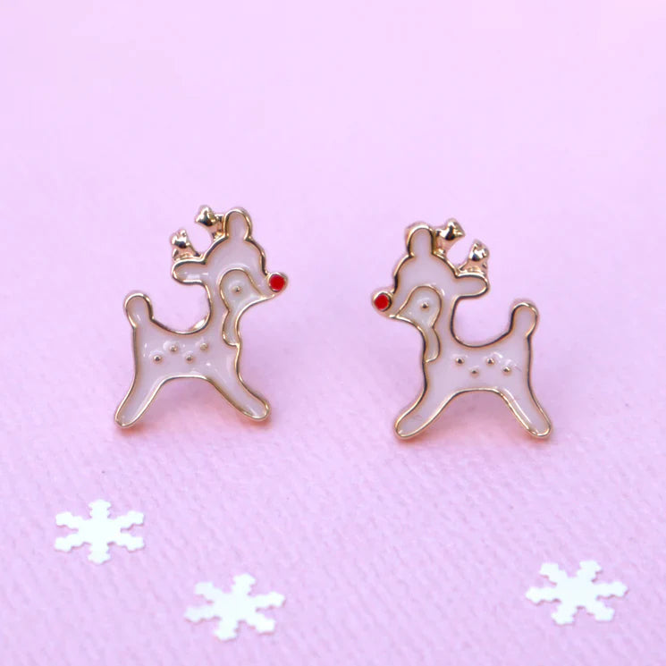 LAUREN HINKLEY RUDOLPH THE RED-NOSED REINDEER EARRINGS