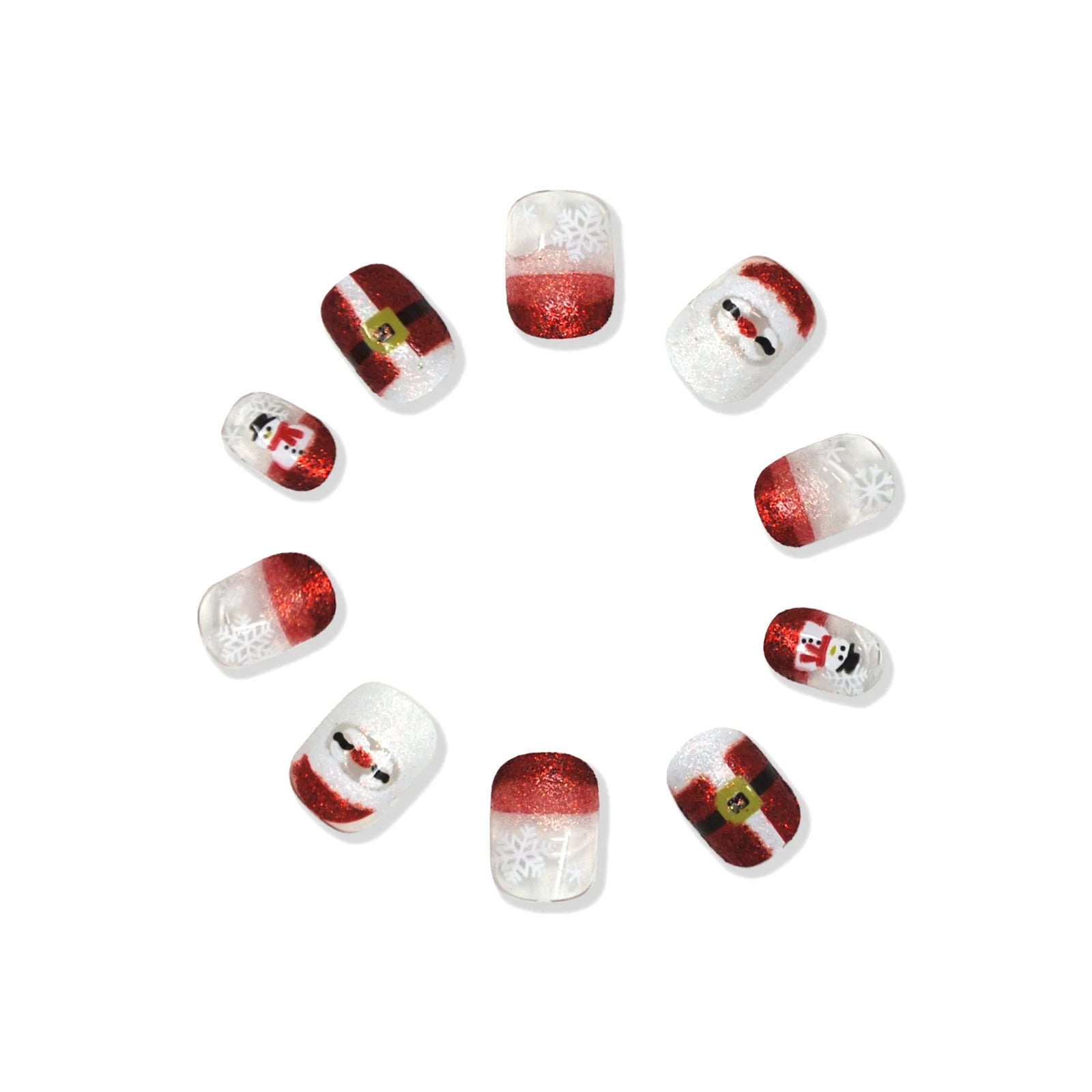 CHRISTMAS PRESS ON NAIL SET