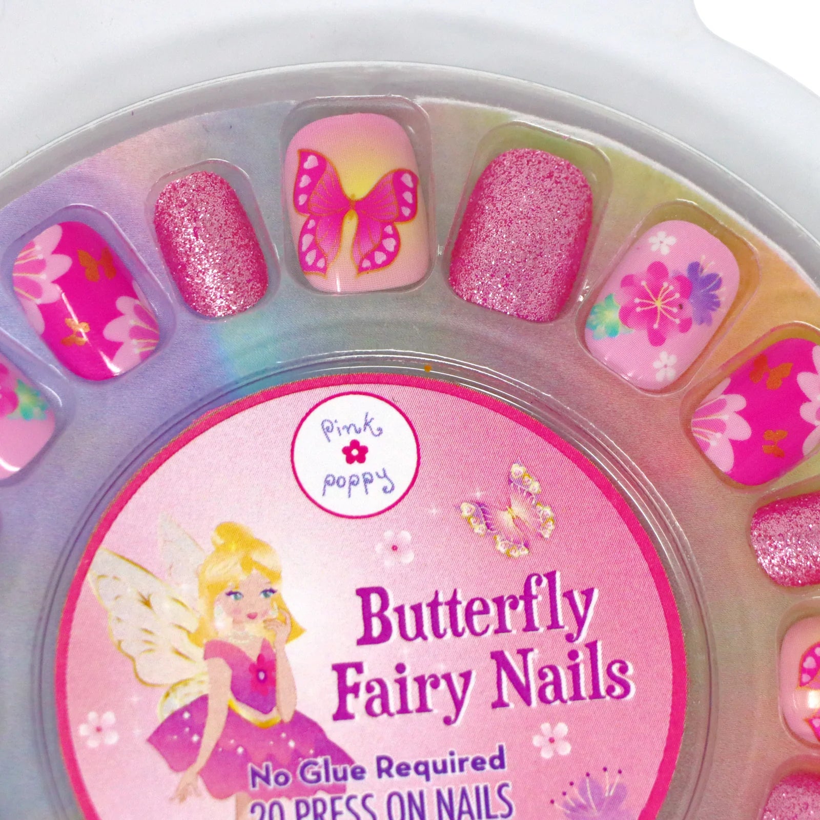 FAIRY BUTTERFLY FRIENDS PRESS ON NAIL SET