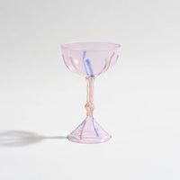 BEN DAVID BY KAS SABRINA COCKTAIL GLASS PAIR: PINK