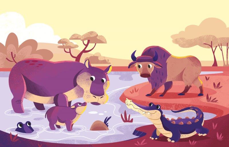 SASSI REUSABLE PAINT BRUSH BOOK: THE SAVANNAH