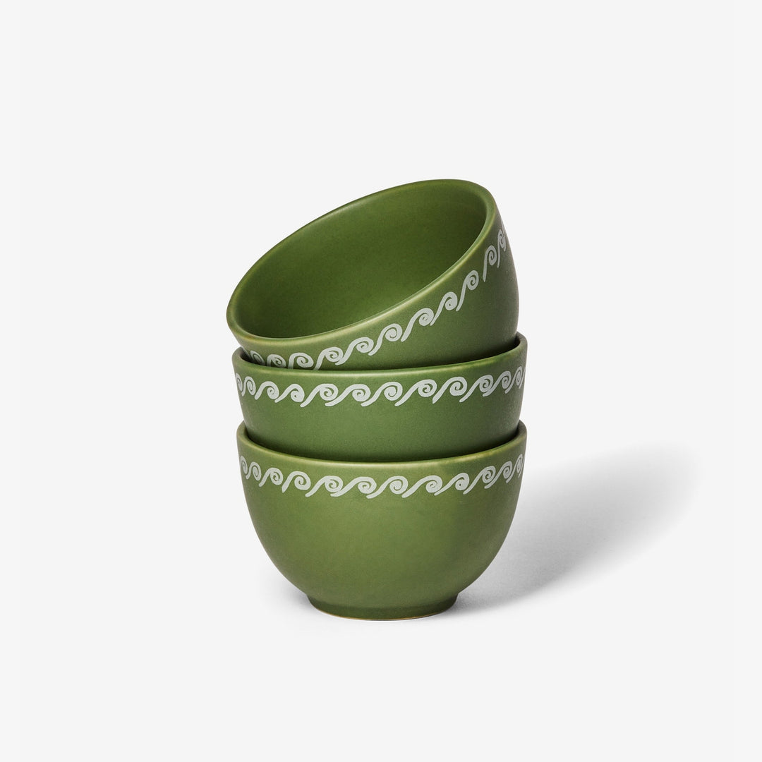 BONNIE AND NEIL VINES GREEN SMALL BOWL