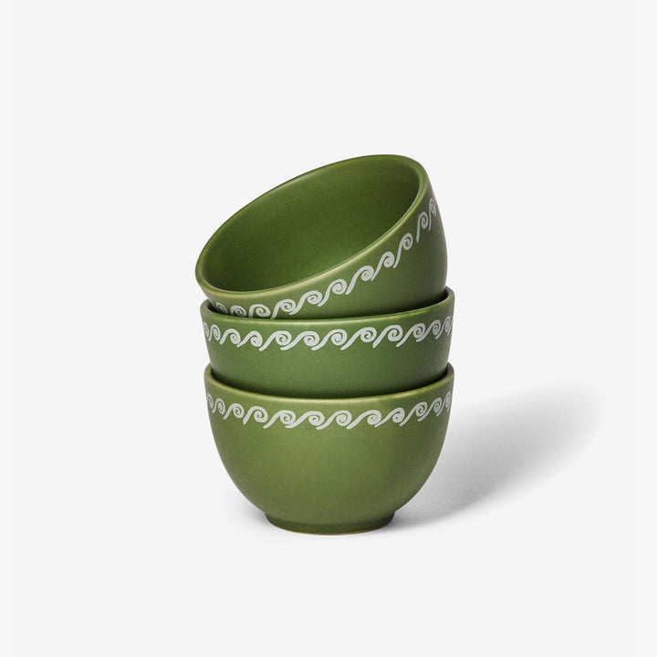 BONNIE AND NEIL VINES GREEN SMALL BOWL