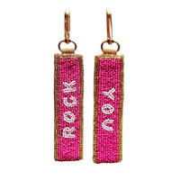 BEADED KEY CHAIN: YOU ROCK