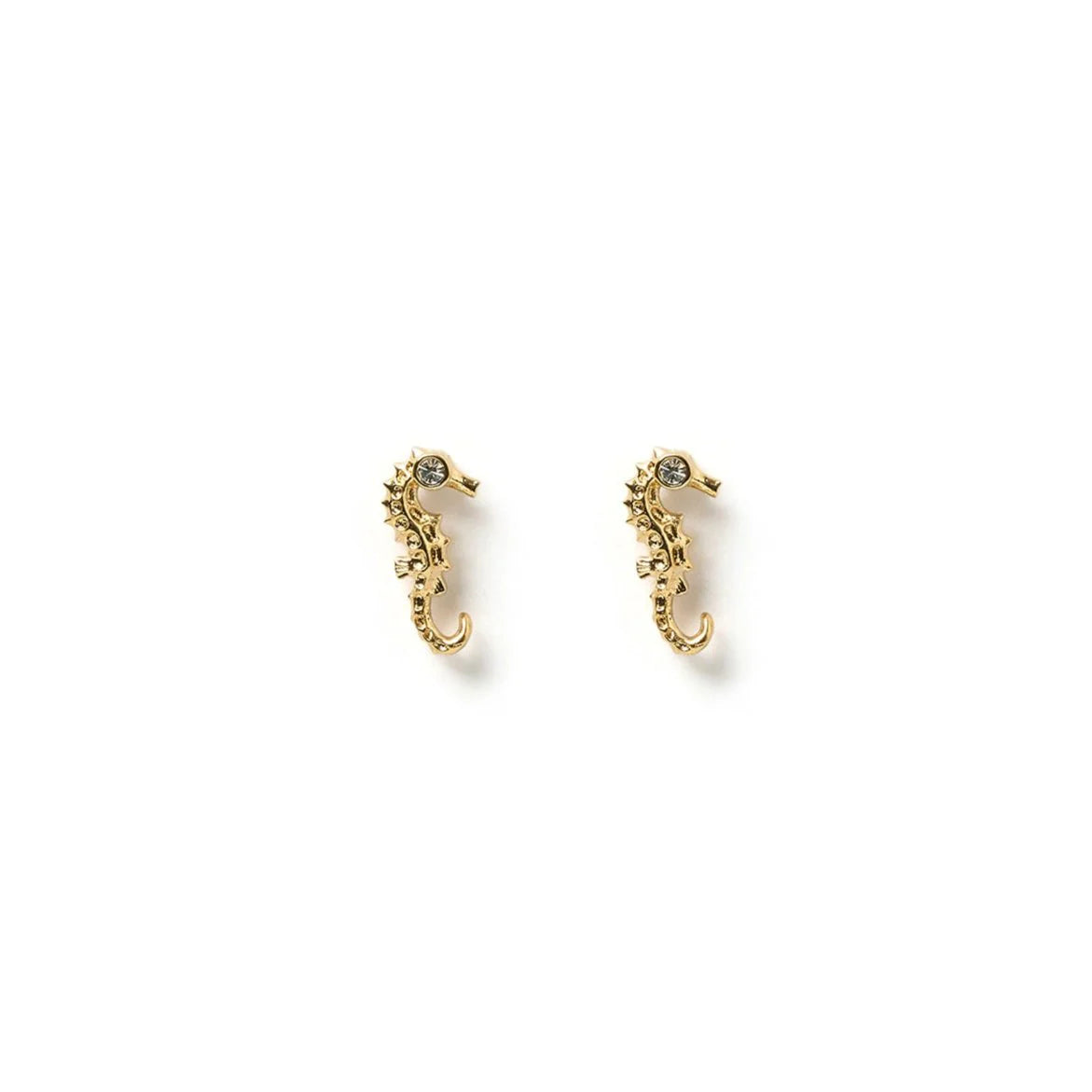 ARMS OF EVE SEAHORSE GOLD STUDS