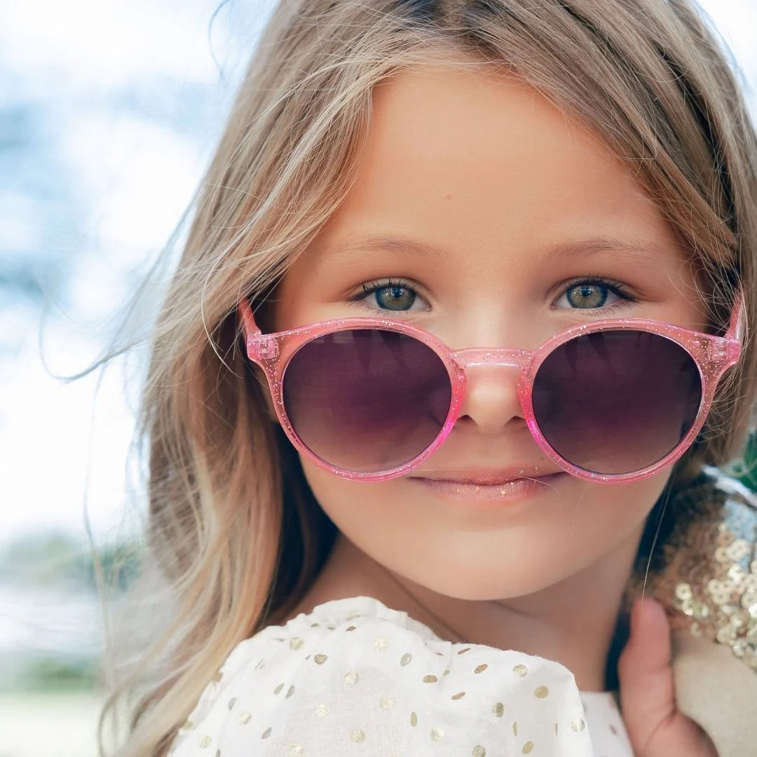 FRANKIE RAY TWEEN SUNGLASSES: SHINE / CRYSTAL NEON PINK