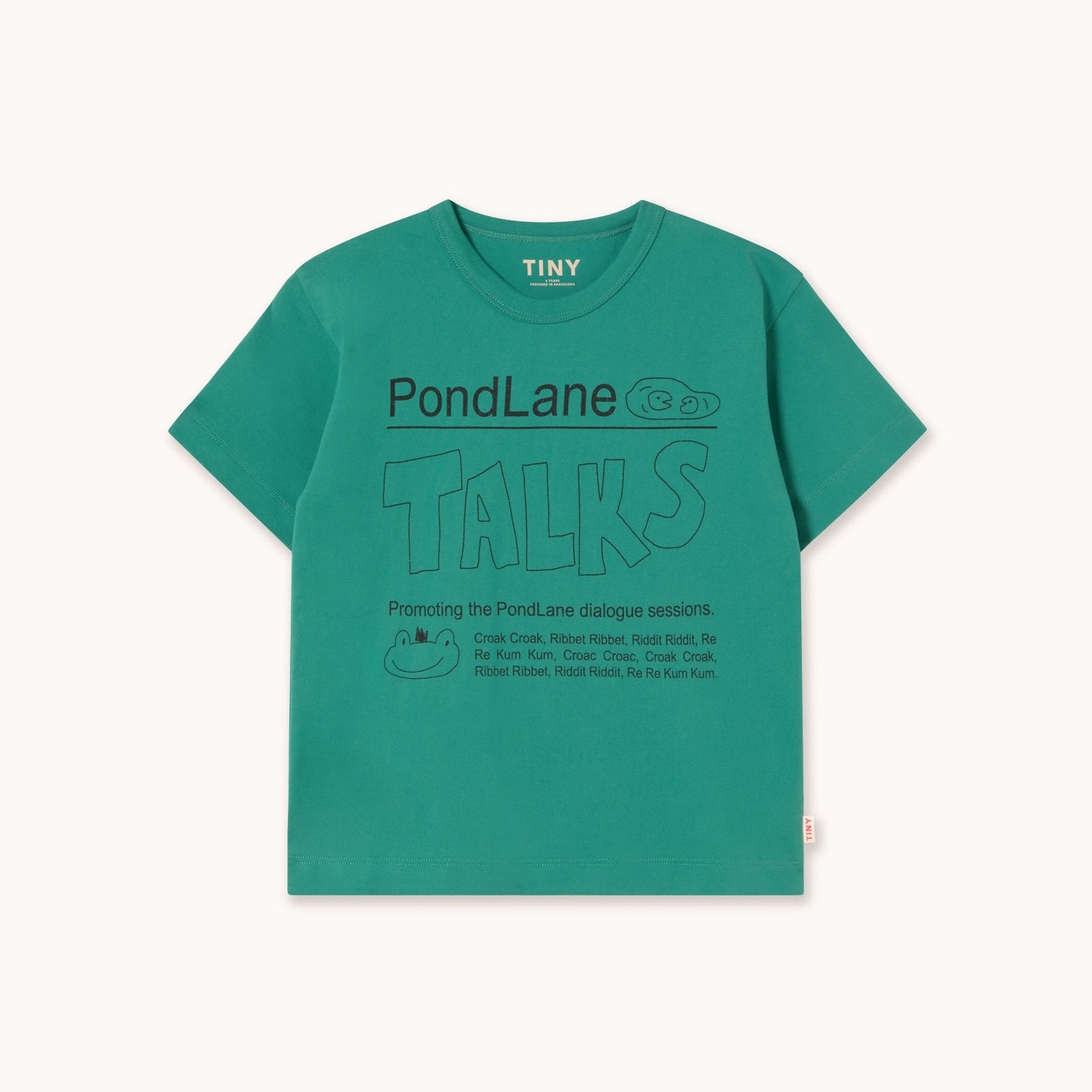 TINY COTTONS PONDLANE GRAPHIC TEE: DARK EMERALD
