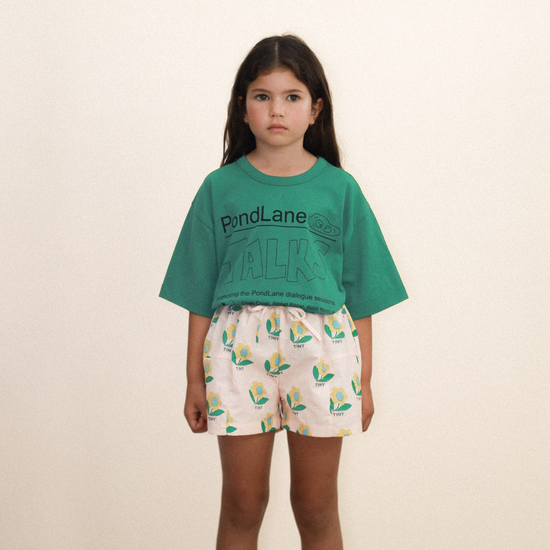 TINY COTTONS PONDLANE GRAPHIC TEE: DARK EMERALD