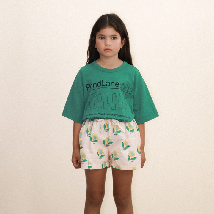 TINY COTTONS PONDLANE GRAPHIC TEE: DARK EMERALD