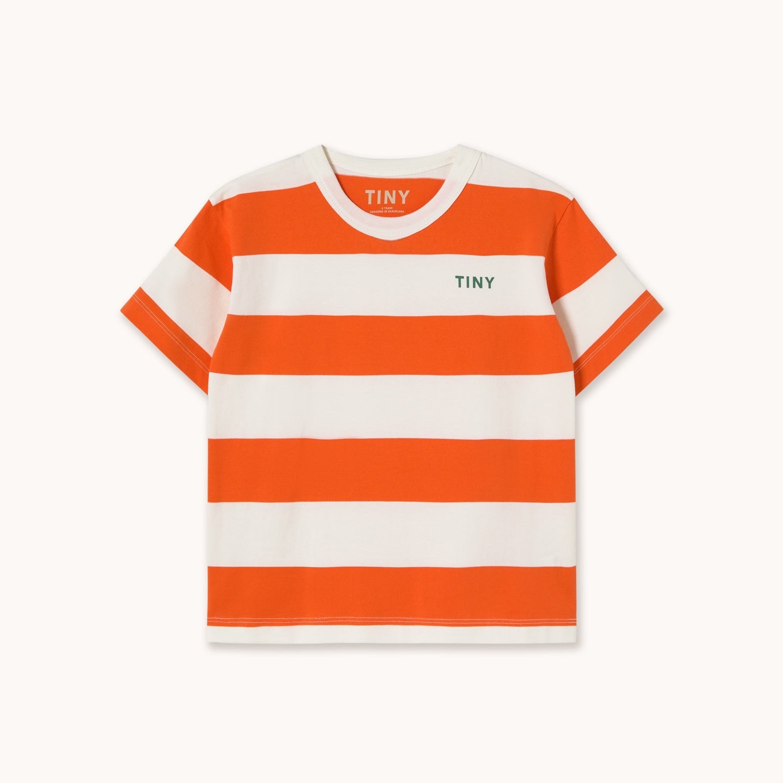 TINY COTTONS STRIPES KNIT TEE: SUMMER RED