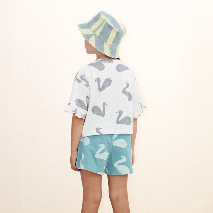 TINY COTTONS BIG SWANS SHORTS