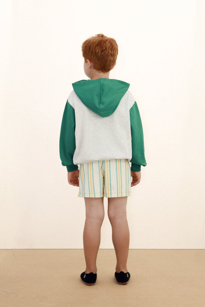 Tiny Cottons Forever Tiny Graphic Hoodie: Cream Heather