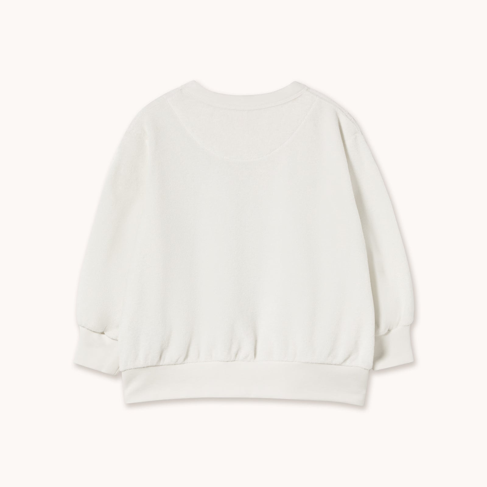 TINY COTTONS SWAN GRAPHIC SWEATSHIRT: OFF-WHITE