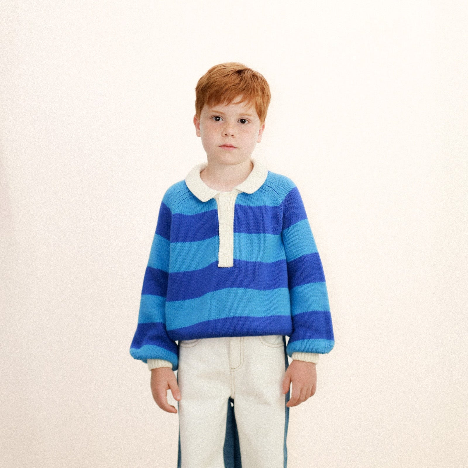 TINY COTTONS STRIPES SWEATER: ULTRAMARINE