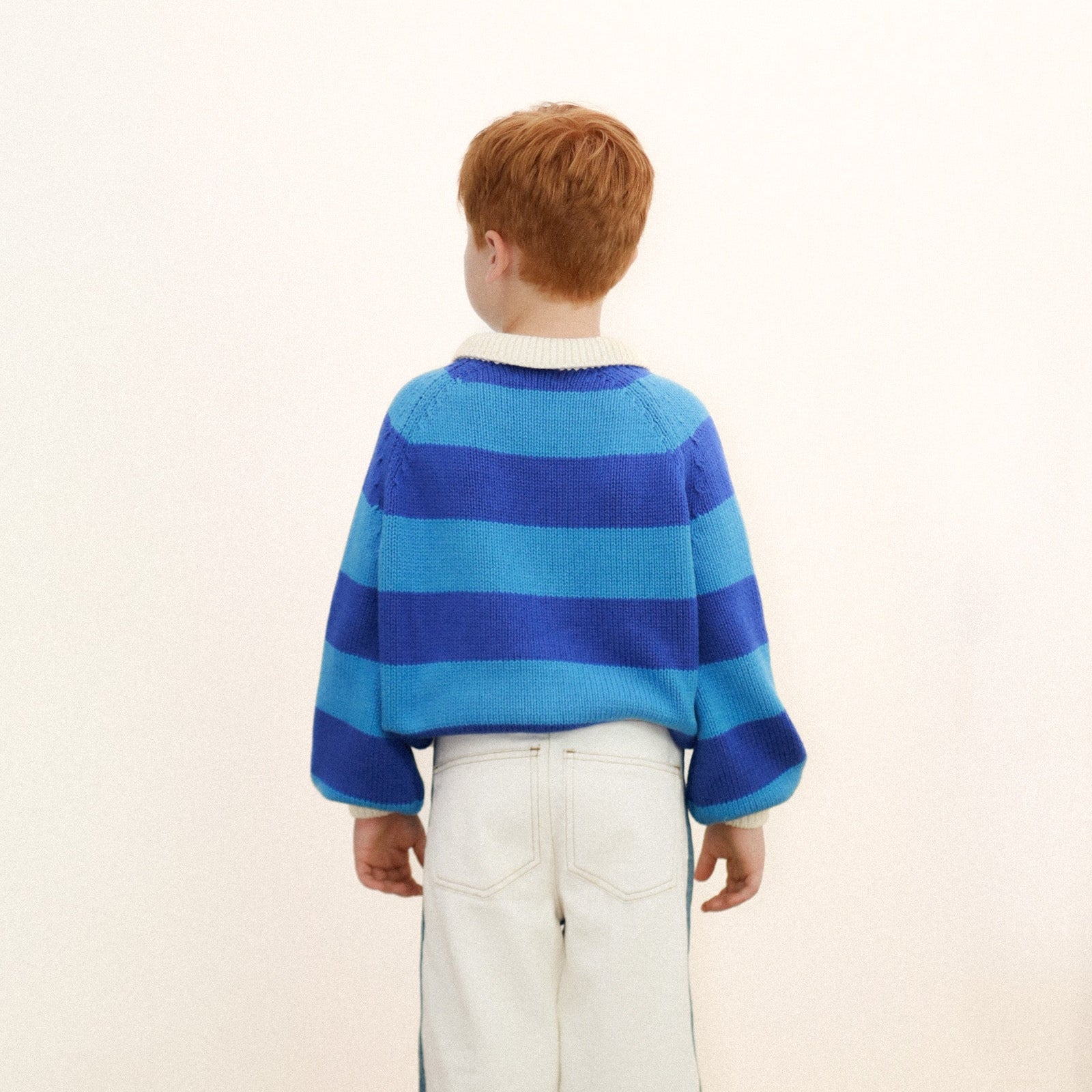 TINY COTTONS STRIPES SWEATER: ULTRAMARINE