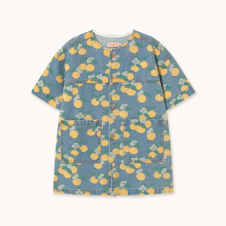 TINY COTTONS ORANGES DENIM DRESS