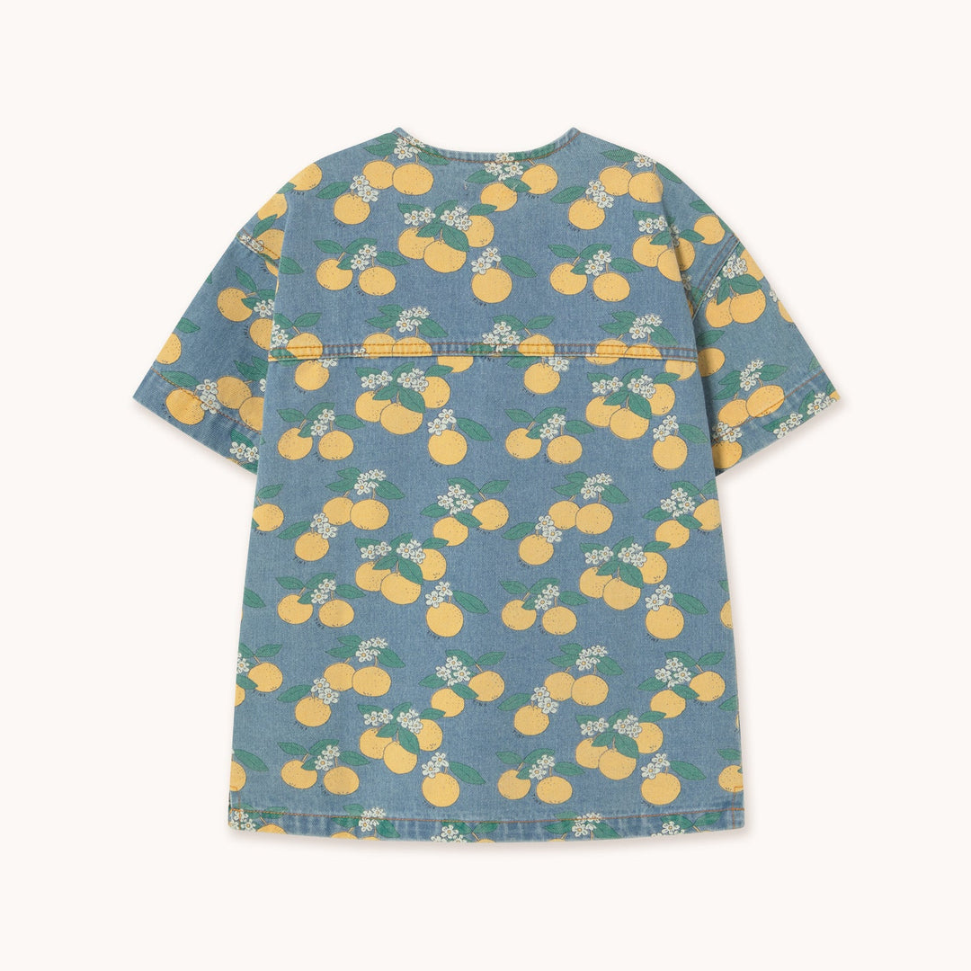 TINY COTTONS ORANGES DENIM DRESS