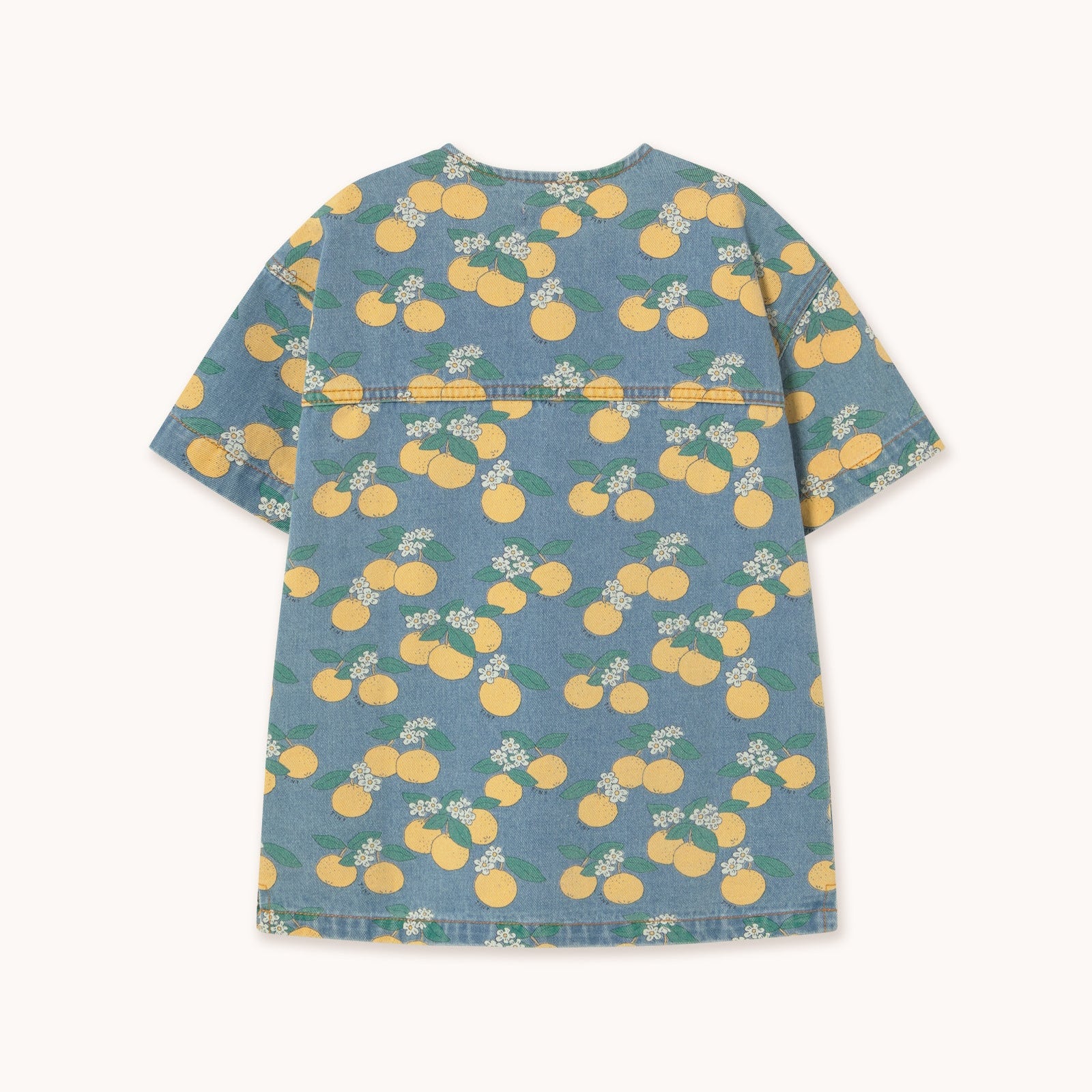 TINY COTTONS ORANGES DENIM DRESS
