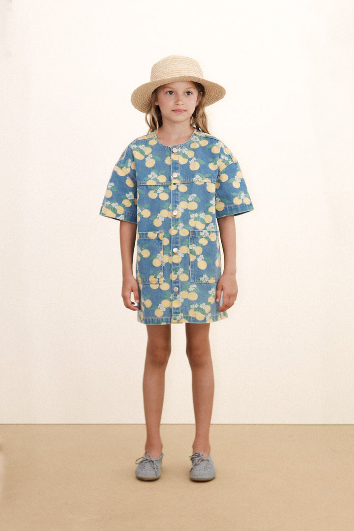 Tiny Cottons Oranges Denim Dress